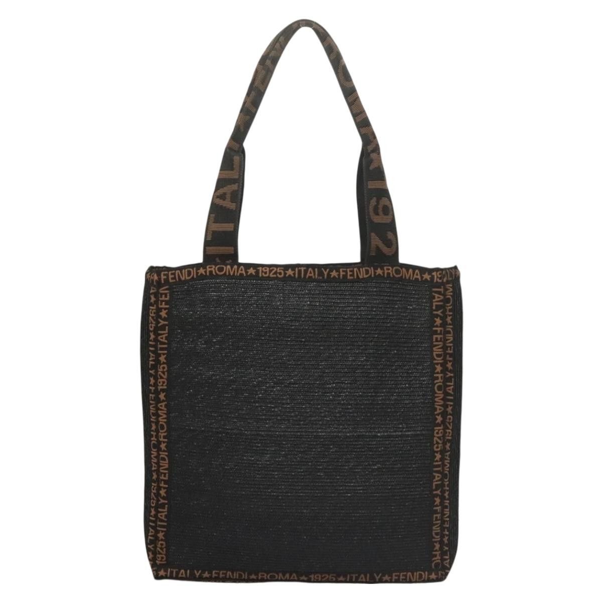 Fendi FENDI Tote Bag Straw Black Size ONE SIZE - 3 Thumbnail