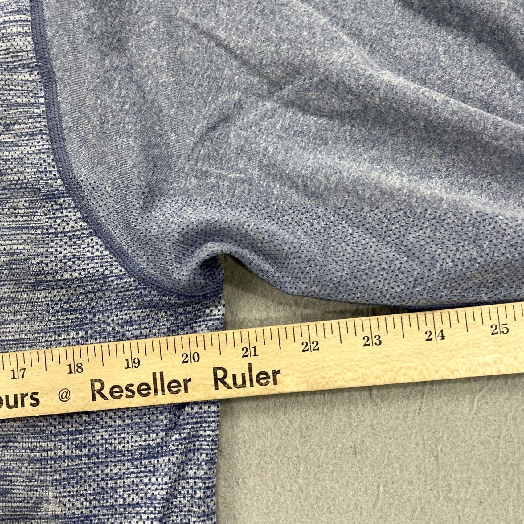 Lululemon Lululemon Shirt Mens Large Blue Heather Henley Metal Vent Long Sleeve Active Size US L / EU 52-54 / 3 - 7 Thumbnail