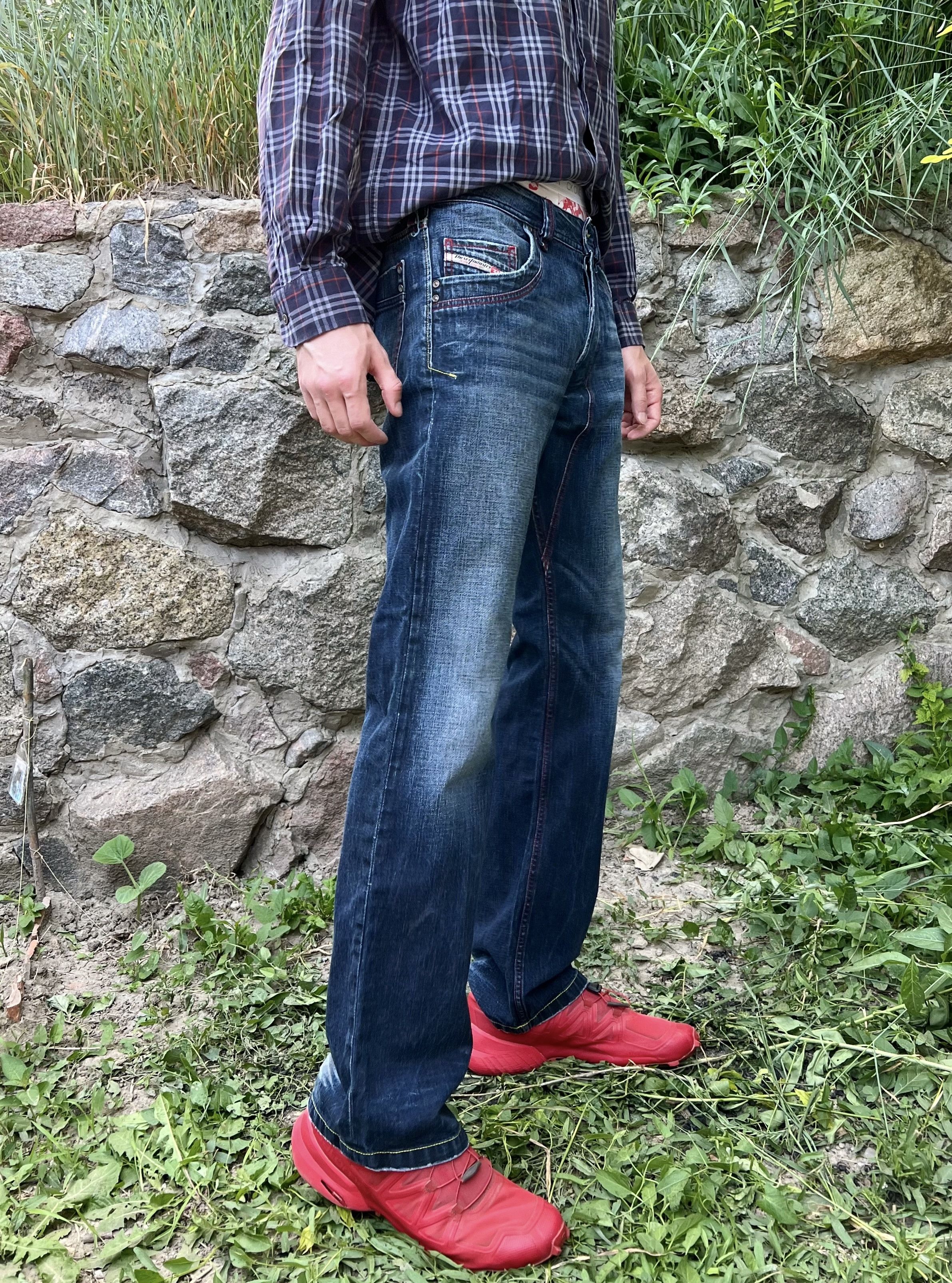 Diesel Y2K Vintage Diesel Flared Baggy Distressed Denim Jeans Size US 34 / EU 50 - 3 Thumbnail
