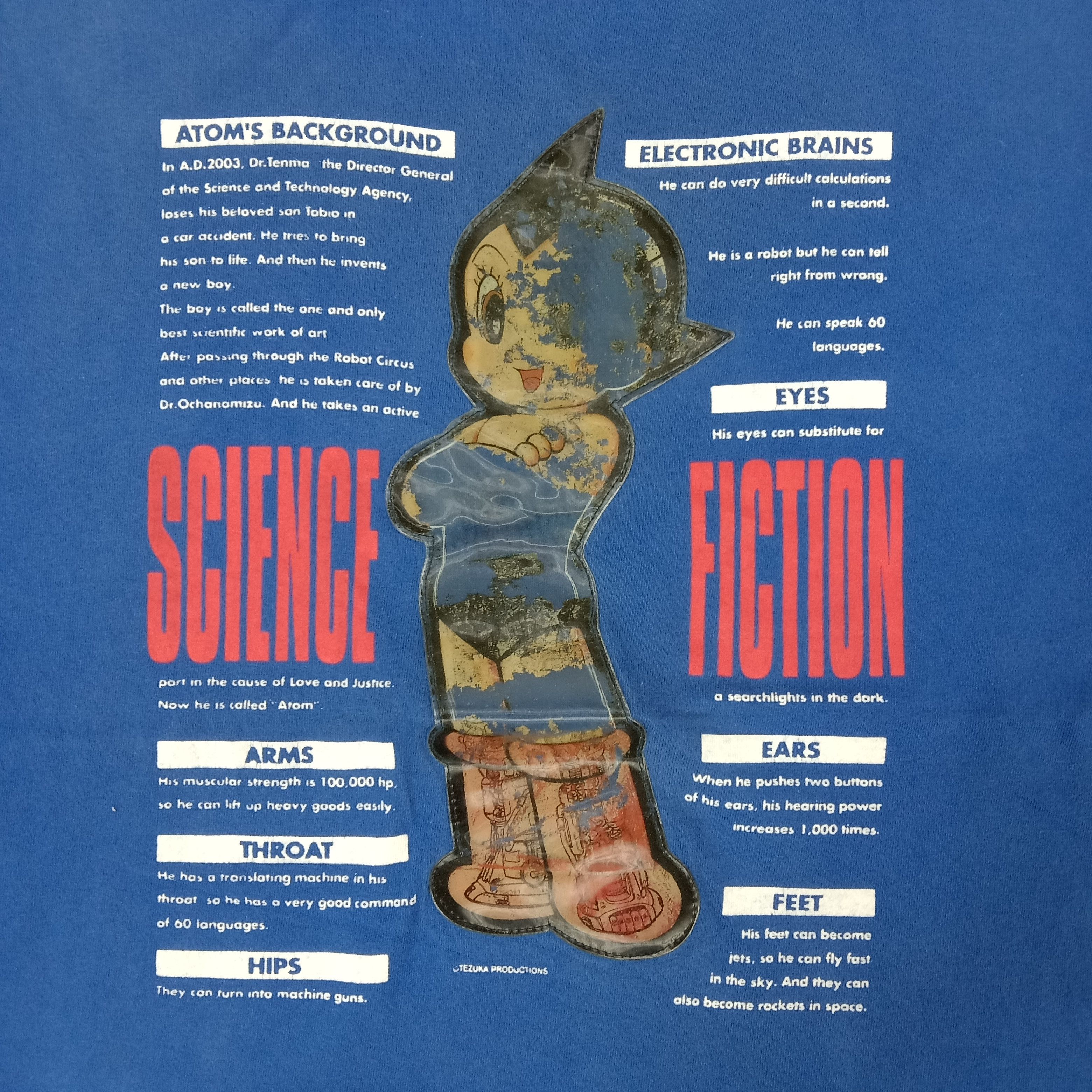 Anime × Sci-Fi Fantasy × Vintage Astro Boy Japanese Anime Hologram Tshirt Size US M / EU 48-50 / 2 - 2 Thumbnail