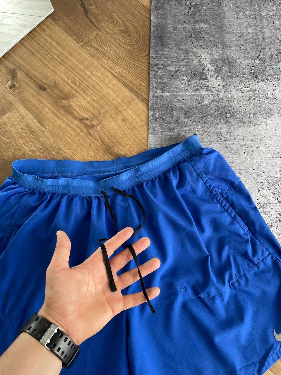 Nike Vintage Nike Running 90s Y2K Style Drill Blue Dri-Fit Shorts Size US 36 / EU 52 - 5 Thumbnail