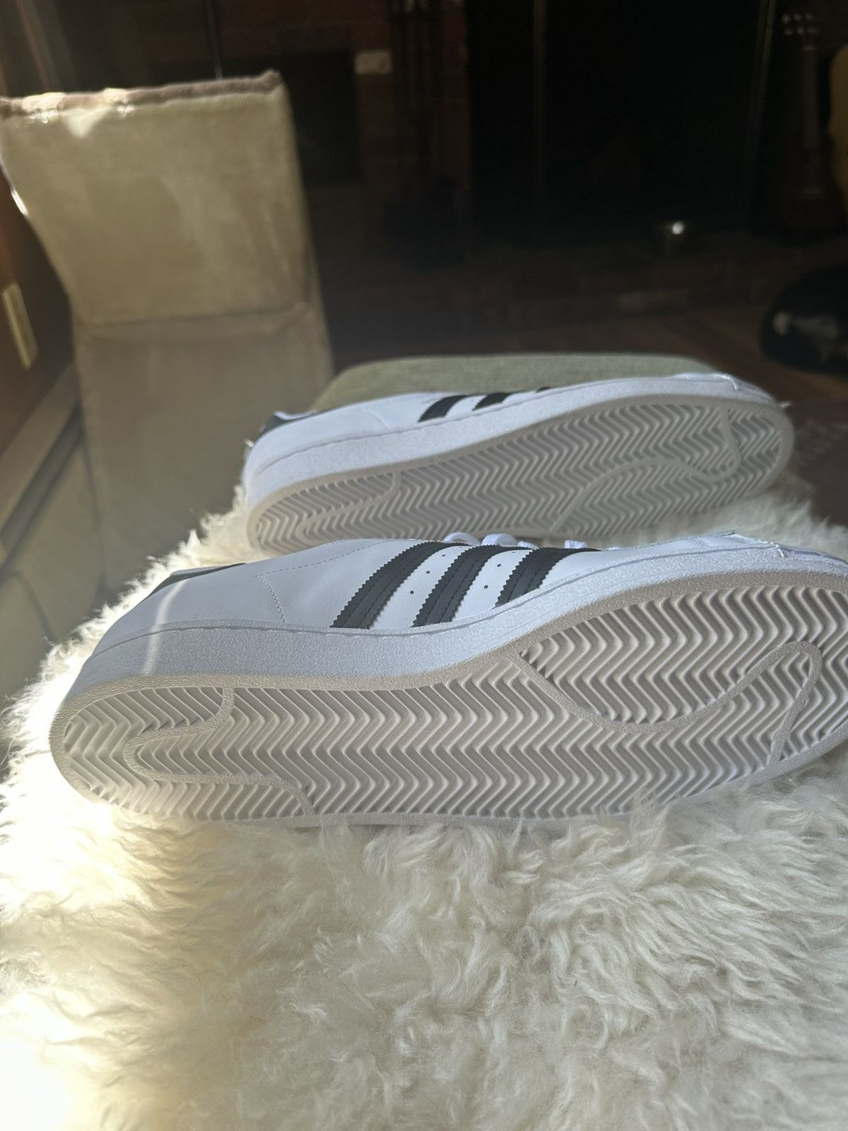 Adidas Adidas SUPERSTAR Size US 12 / EU 45 - 3 Thumbnail