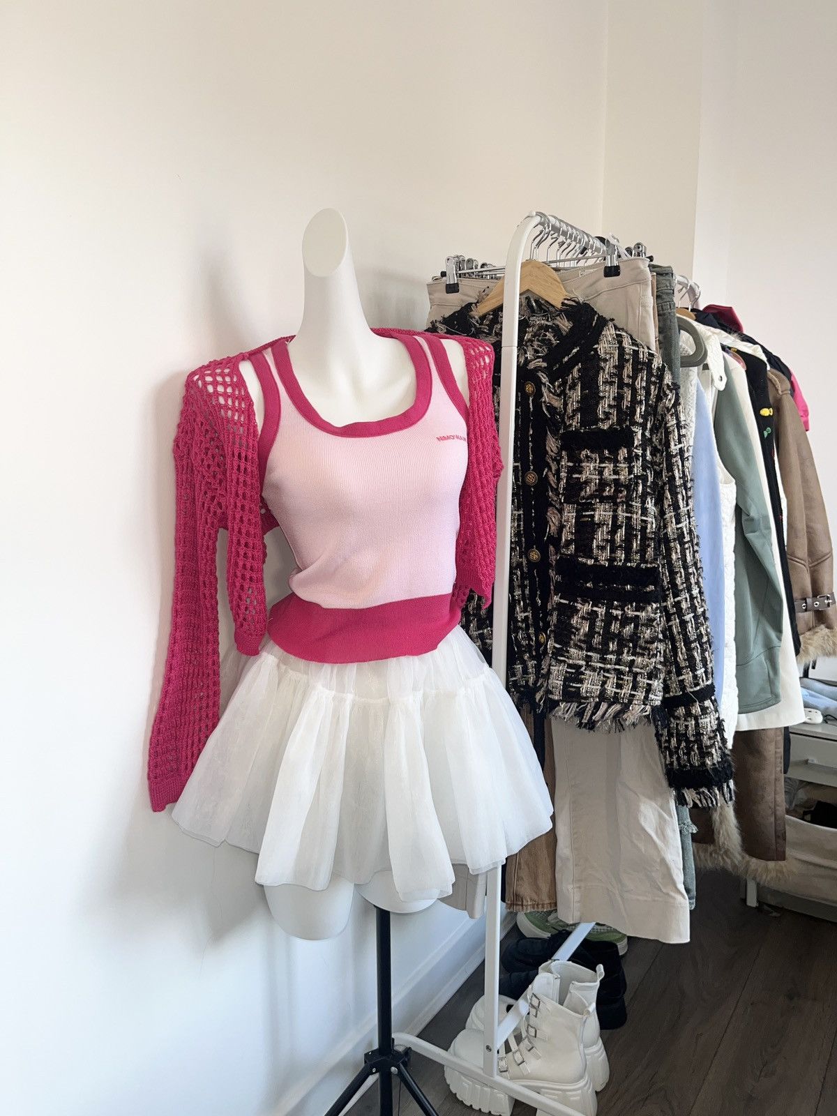 Other barbie style tank with mesh long sleeve two piece top Size M / US 6-8 / IT 42-44 - 1 Thumbnail