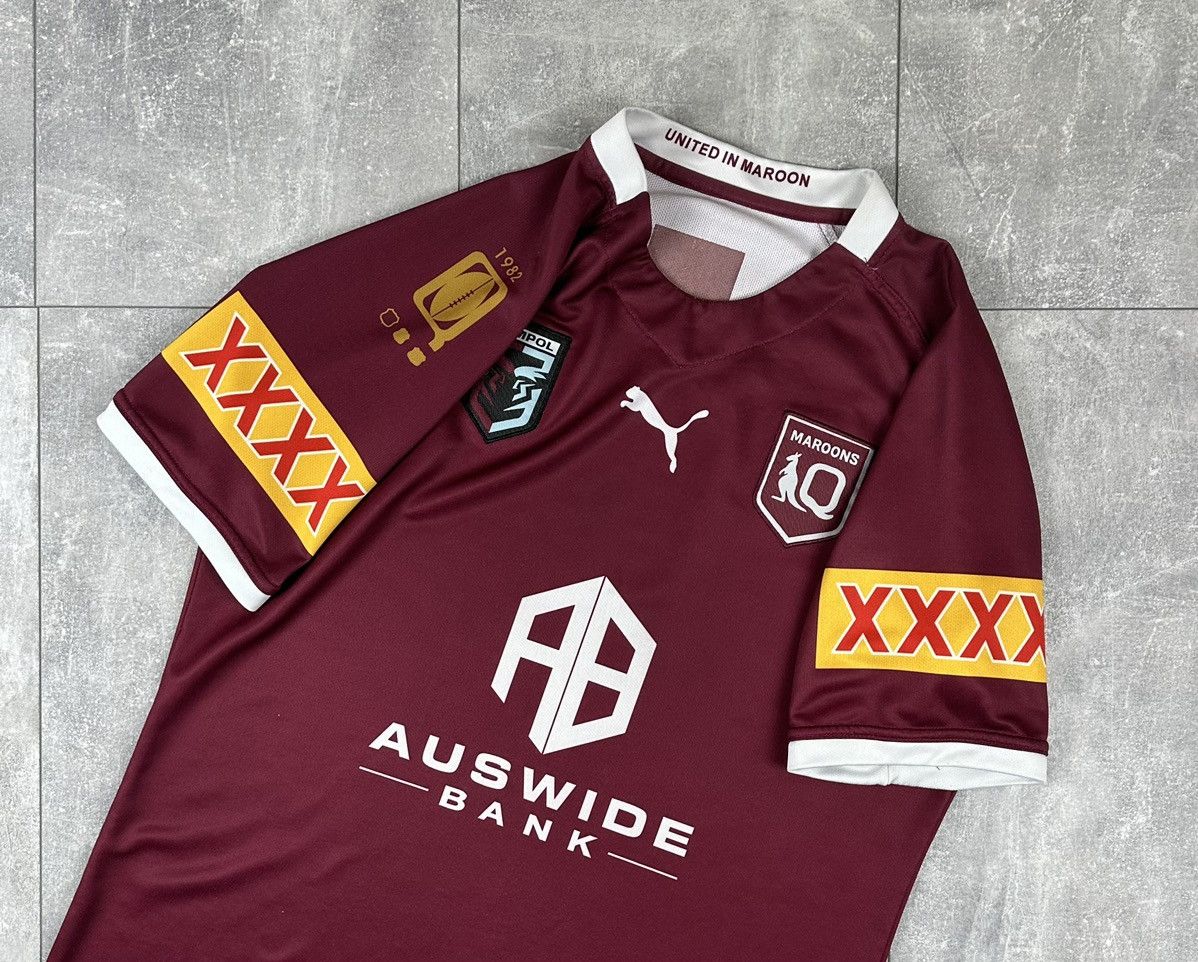 Puma Puma Queensland Maroons State Of Origin NRL Jersey Rugby Size US L / EU 52-54 / 3 - 2 Thumbnail