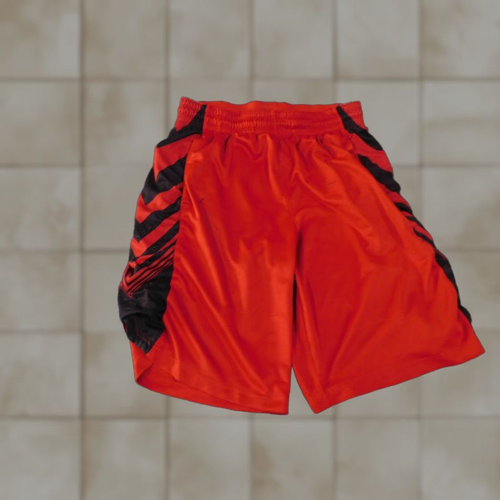 Nike Nike Dri-FIT Shorts Mens L red Athletic Basketball Pockets Drawstring Elastic Waist Quick Dry Moisture Wicking Inseam 10 in Regular Size US 33 - 1 Thumbnail