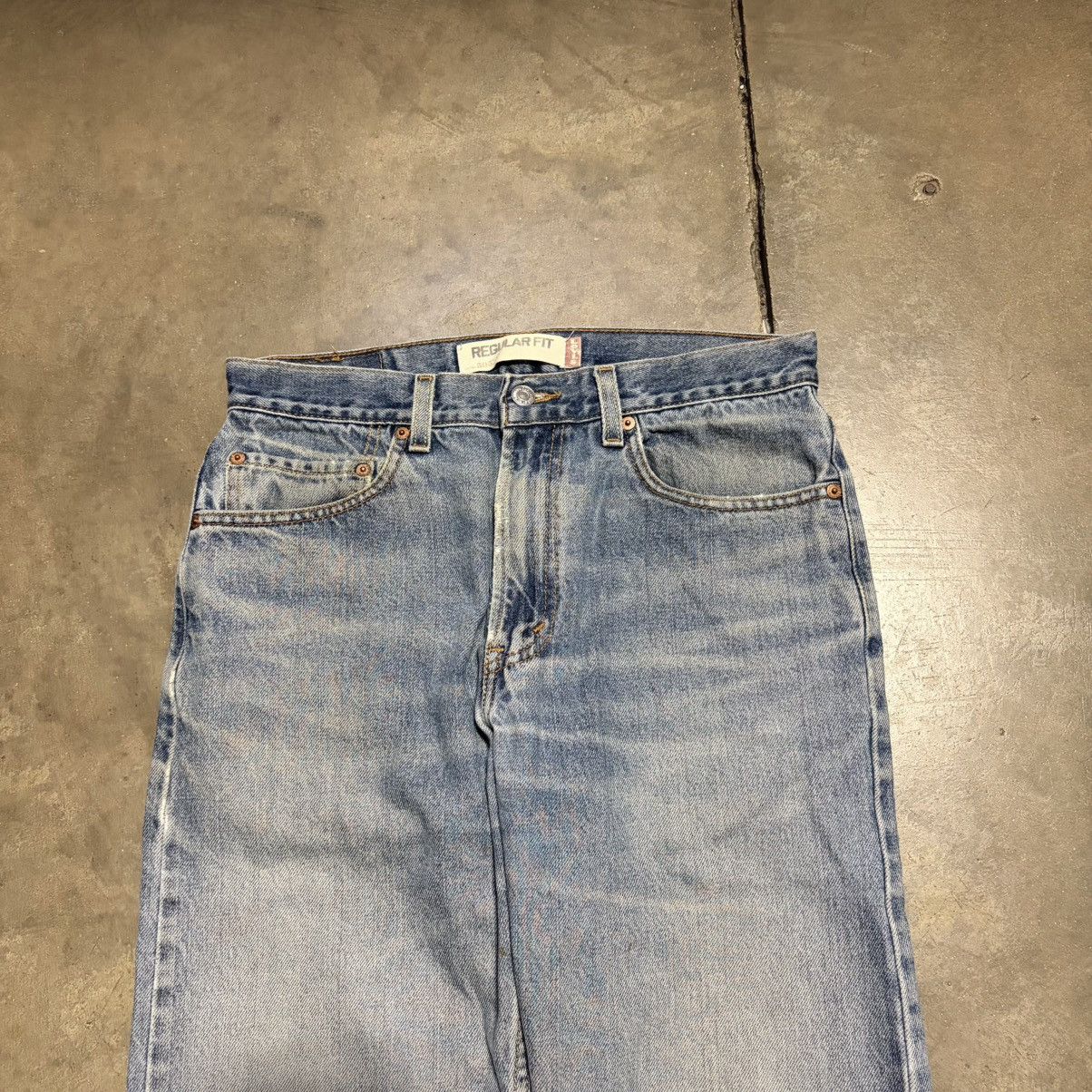 Levi's Vintage Levis 505 Jeans Straight Regular Fit Faded Washed Size US 32 / EU 48 - 5 Thumbnail
