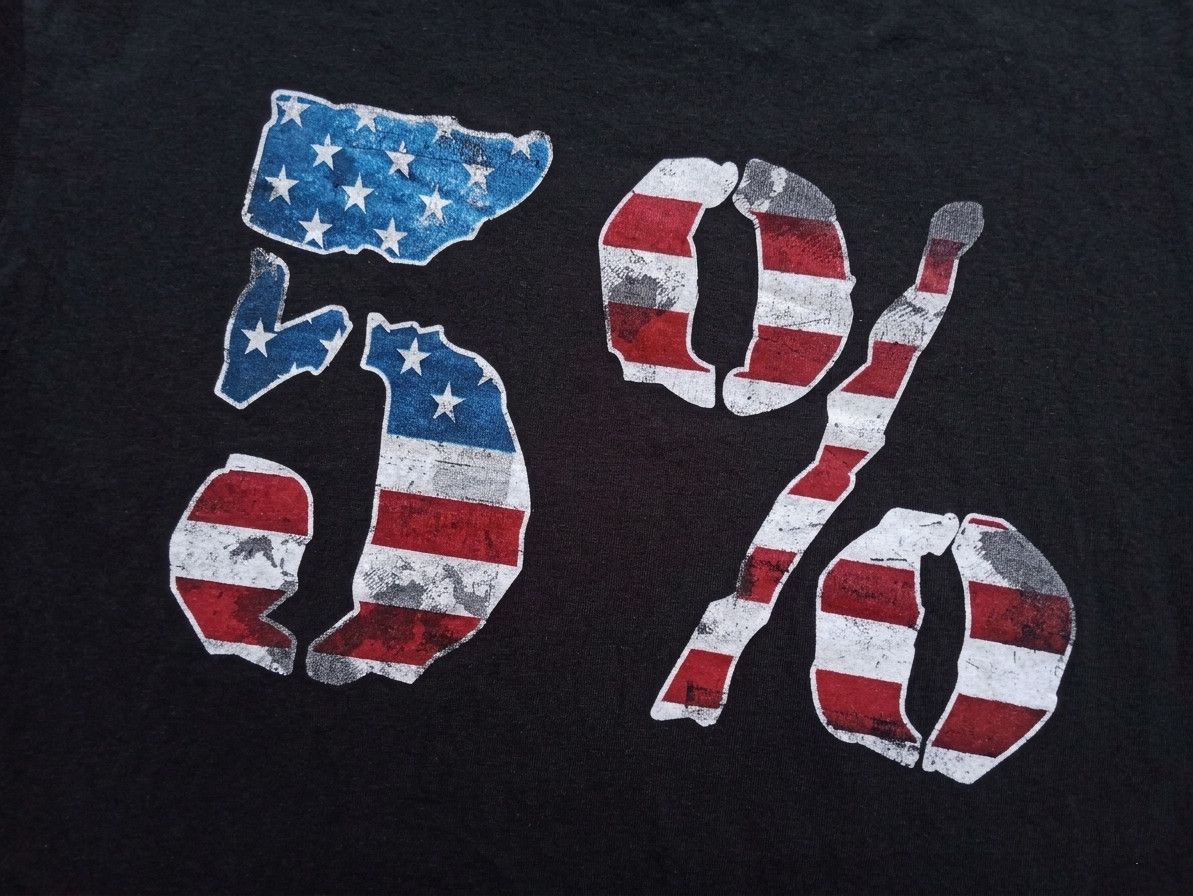 Alstyle Rich Piana 5% Nutrition Double Sided US Flag Vintage Tee L Size US L / EU 52-54 / 3 - 5 Thumbnail