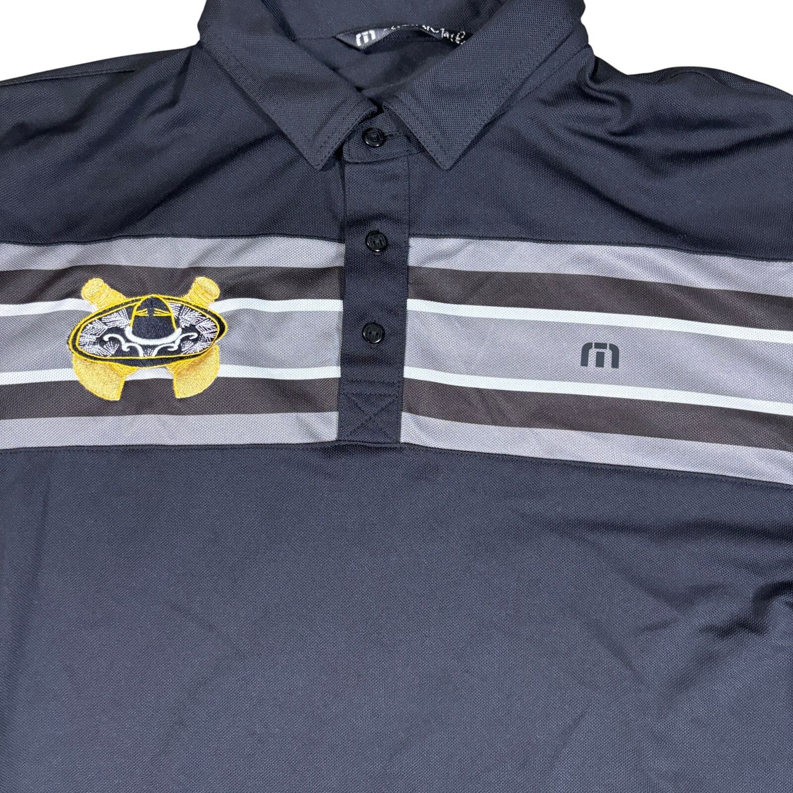 TravisMathew Travis Mathew Polo Shirt Men's Large Black Golf Performance Size US L / EU 52-54 / 3 - 3 Thumbnail