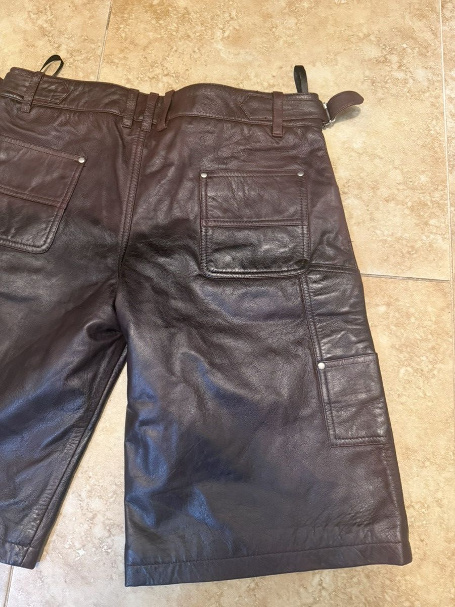 Other Leather Utility Bermuda Shorts with Side Adjusters Size US 34 / EU 50 - 6 Thumbnail