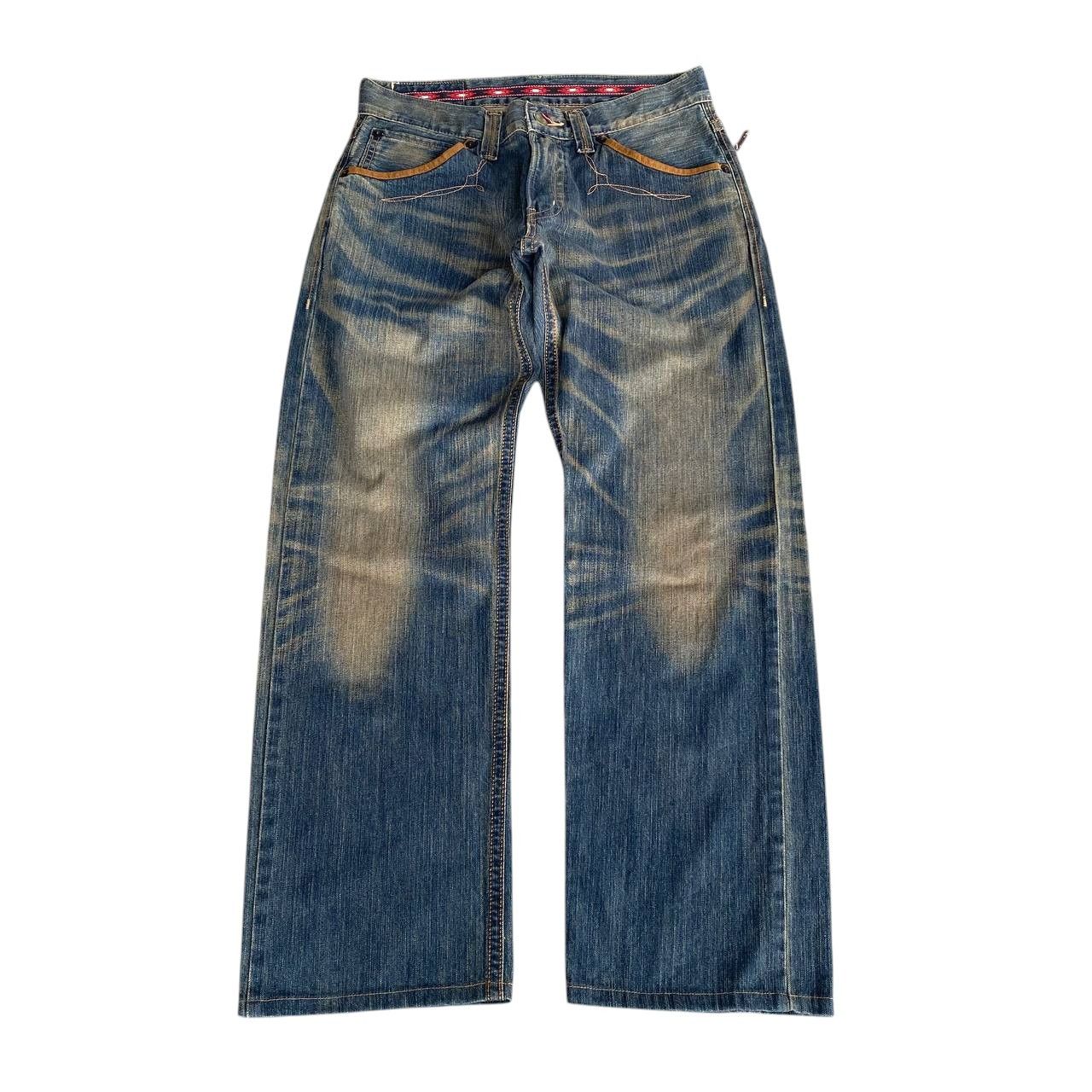 Edwin × Vintage RARE EDWIN EXCLUSIVE VINTAGE RUSTY MUDWASH DENIM W32X31 Size US 32 / EU 48 - 5 Thumbnail
