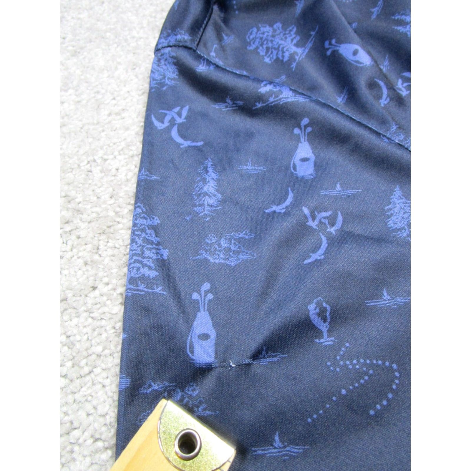 Vintage Greg Norman Polo Shirt Men Medium Blue PlayDry Golf Shirt - Fair Isle Pattern, Short Sleeve, Collared, Button-Front, Regular Fit - Mens Polo Size US M / EU 48-50 / 2 - 5 Thumbnail