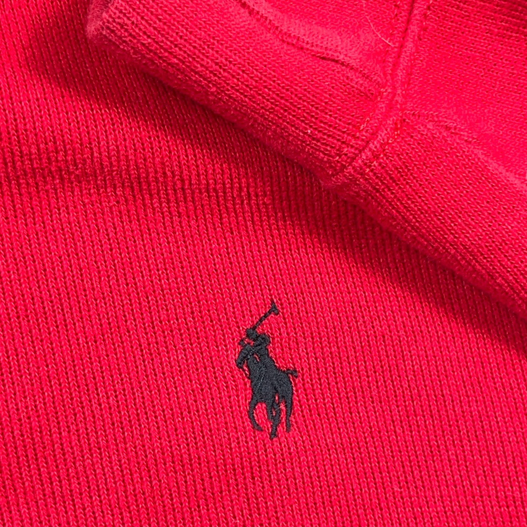 Polo Ralph Lauren Polo Ralph Lauren Sweater Men XL Red Black Pony Pullover Quarter Zip Sweatshirt Size US XL / EU 56 / 4 - 4 Thumbnail