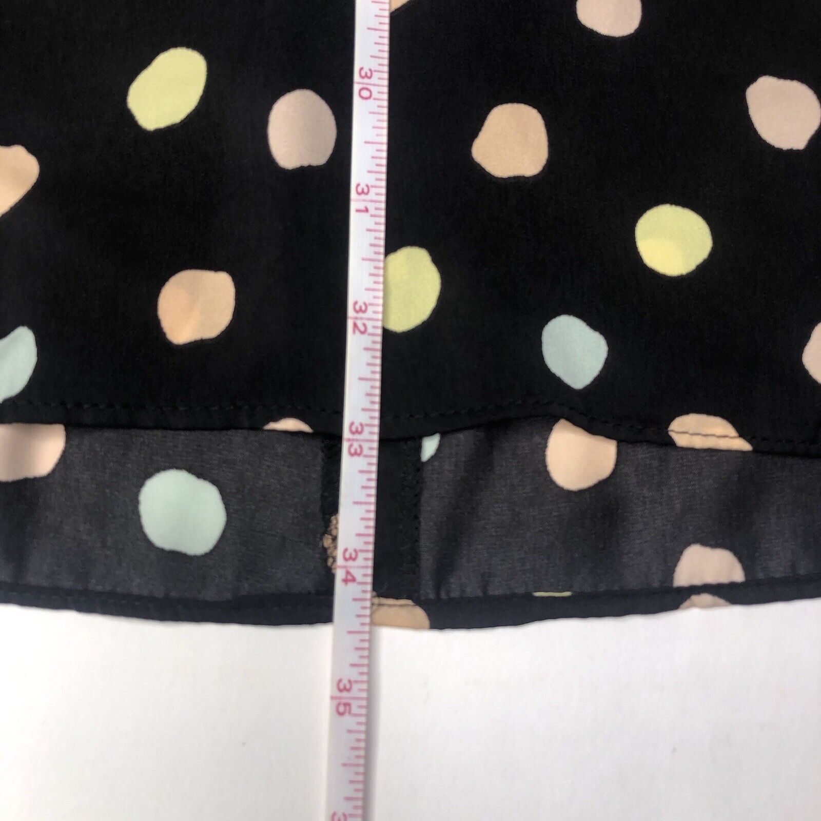 Mango Mango Y2K Black Spotted Dress Sz 4 Spotty Empire Bust Line Size S / US 4 / IT 40 - 9 Thumbnail