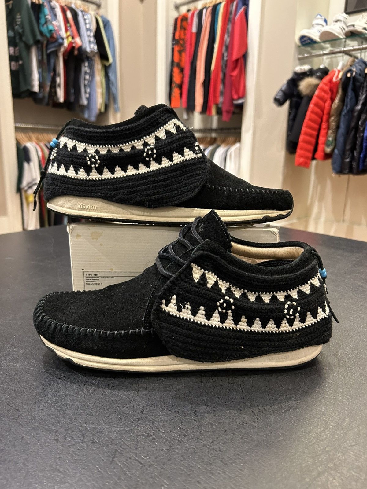 Visvim FBT Knit Suede Sneaker