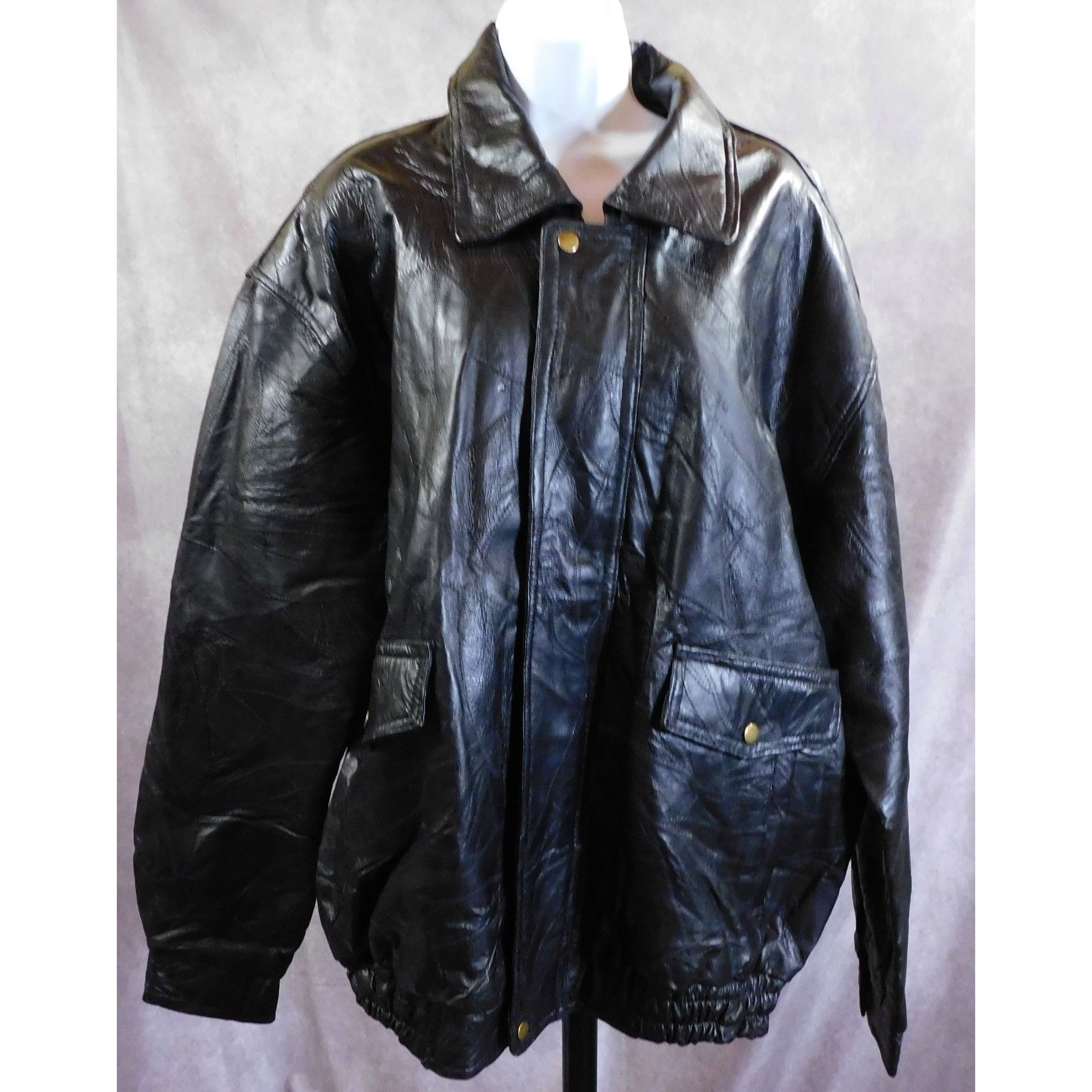 Other Vintage Napoline Leather Outfitters Genuine Leather Jacket N Size US XXL / EU 58 / 5 - 1 Thumbnail