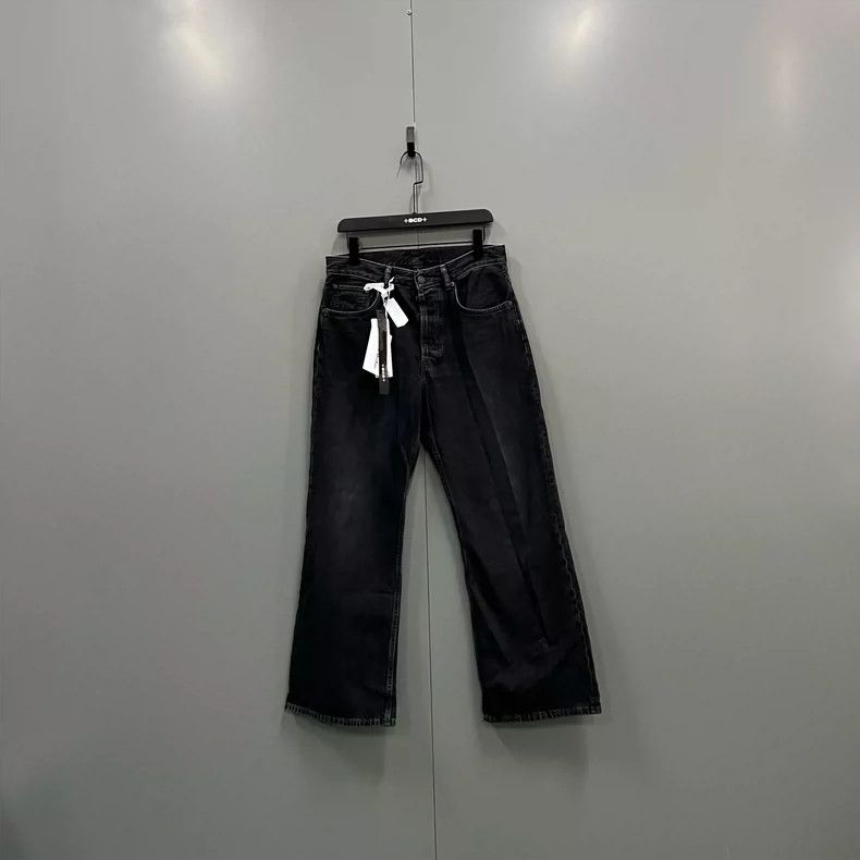 Acne Studios Acne Studios Black washed wide-leg jeans Size US 30 / EU 46 - 1 Thumbnail