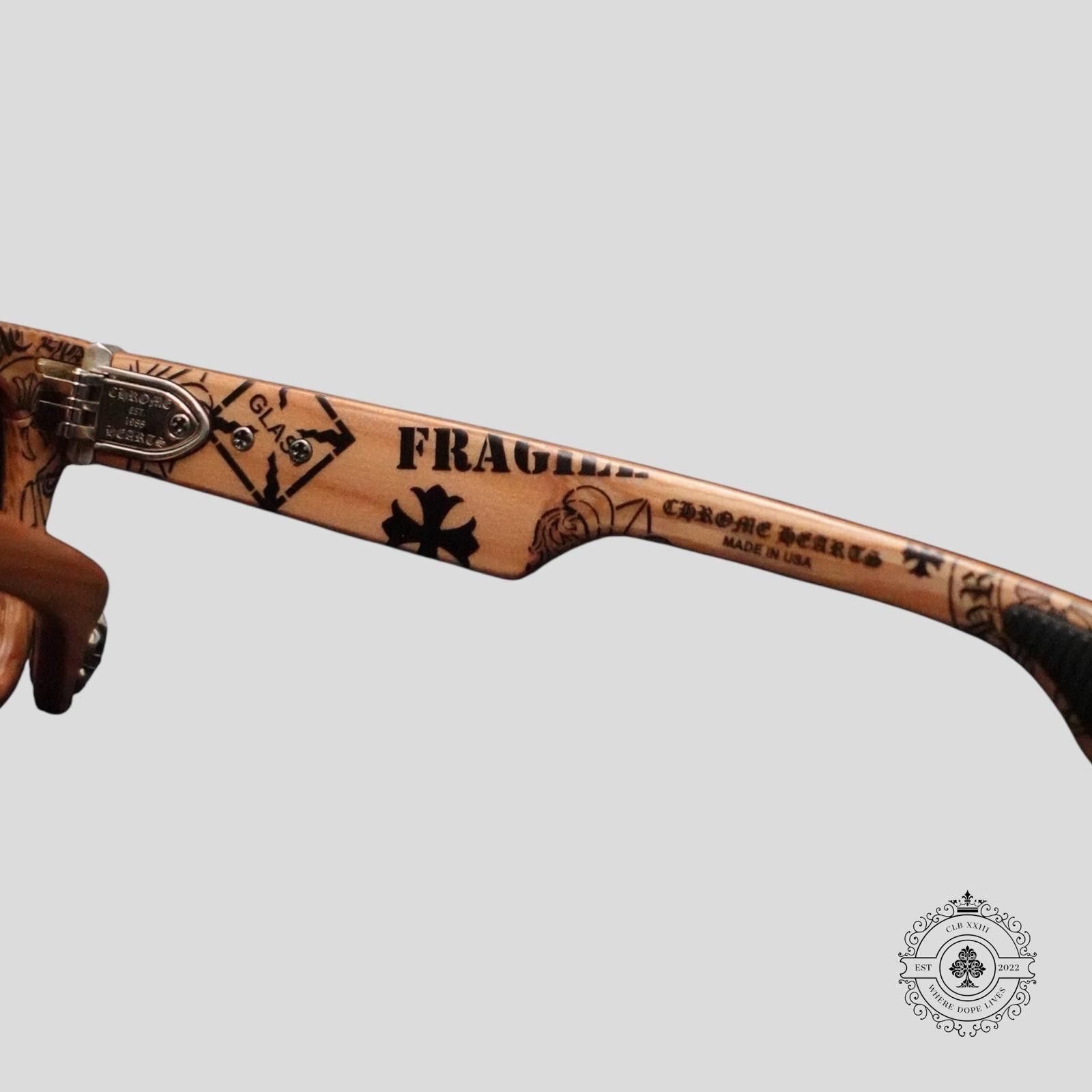 Chrome Hearts Chrome Hearts Lilith Glasses in Wood/Silver Size ONE SIZE - 6 Thumbnail