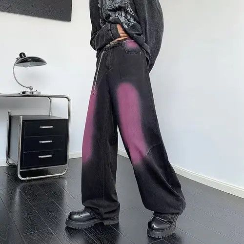 Jean Mashiko x Akane Purple Faded Baggy Denim Jeans Size US 30 / EU 46 - 4 Thumbnail
