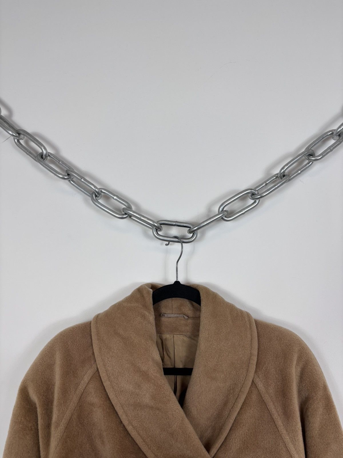 Max Mara Max Mara Women’s Camel Brown Wool Fur Oversized Icon Coat Size L / US 10 / IT 46 - 5 Thumbnail