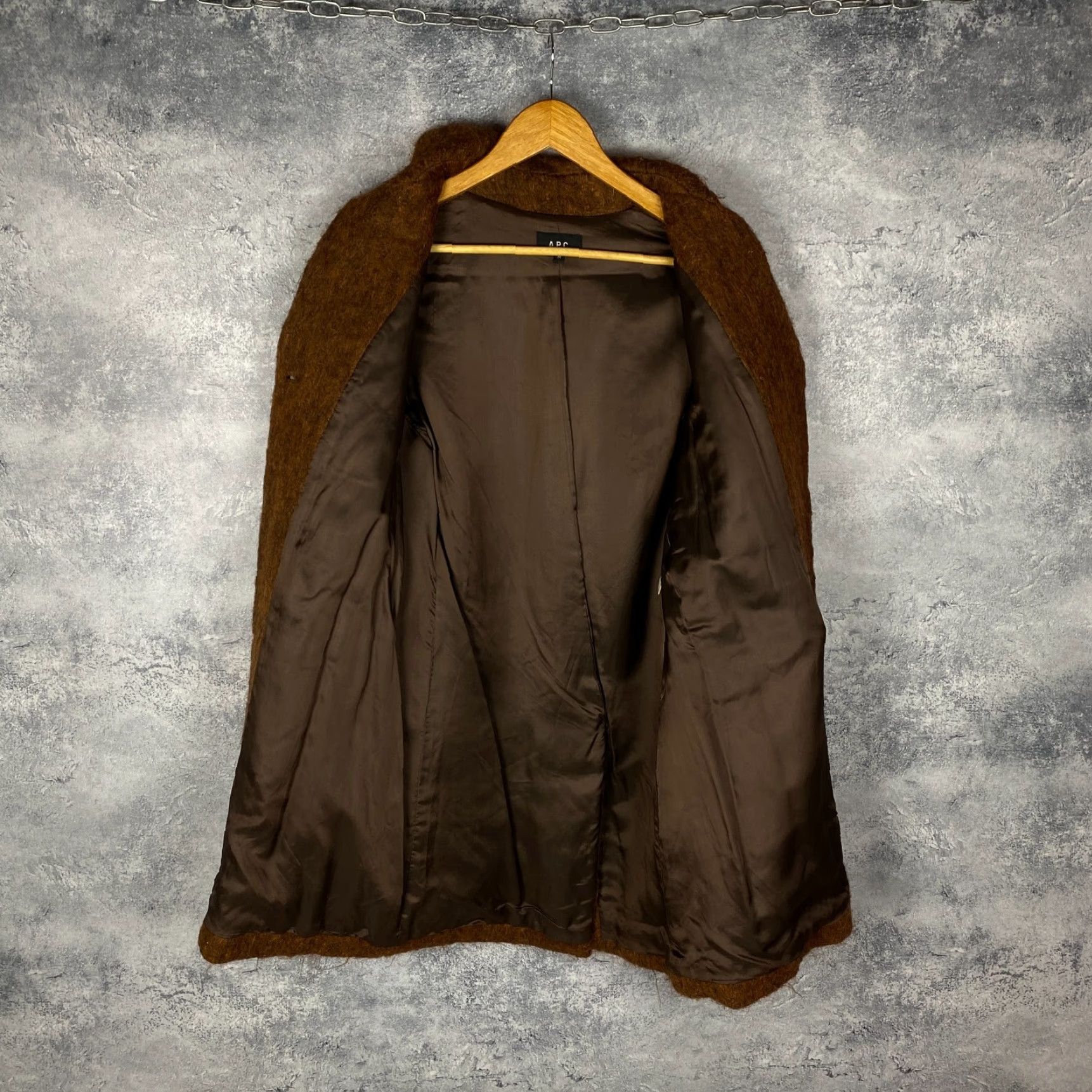 A.P.C. VINTAGE APC Jacket Women Wool Brown Size M overcoat Size M / US 6-8 / IT 42-44 - 4 Thumbnail