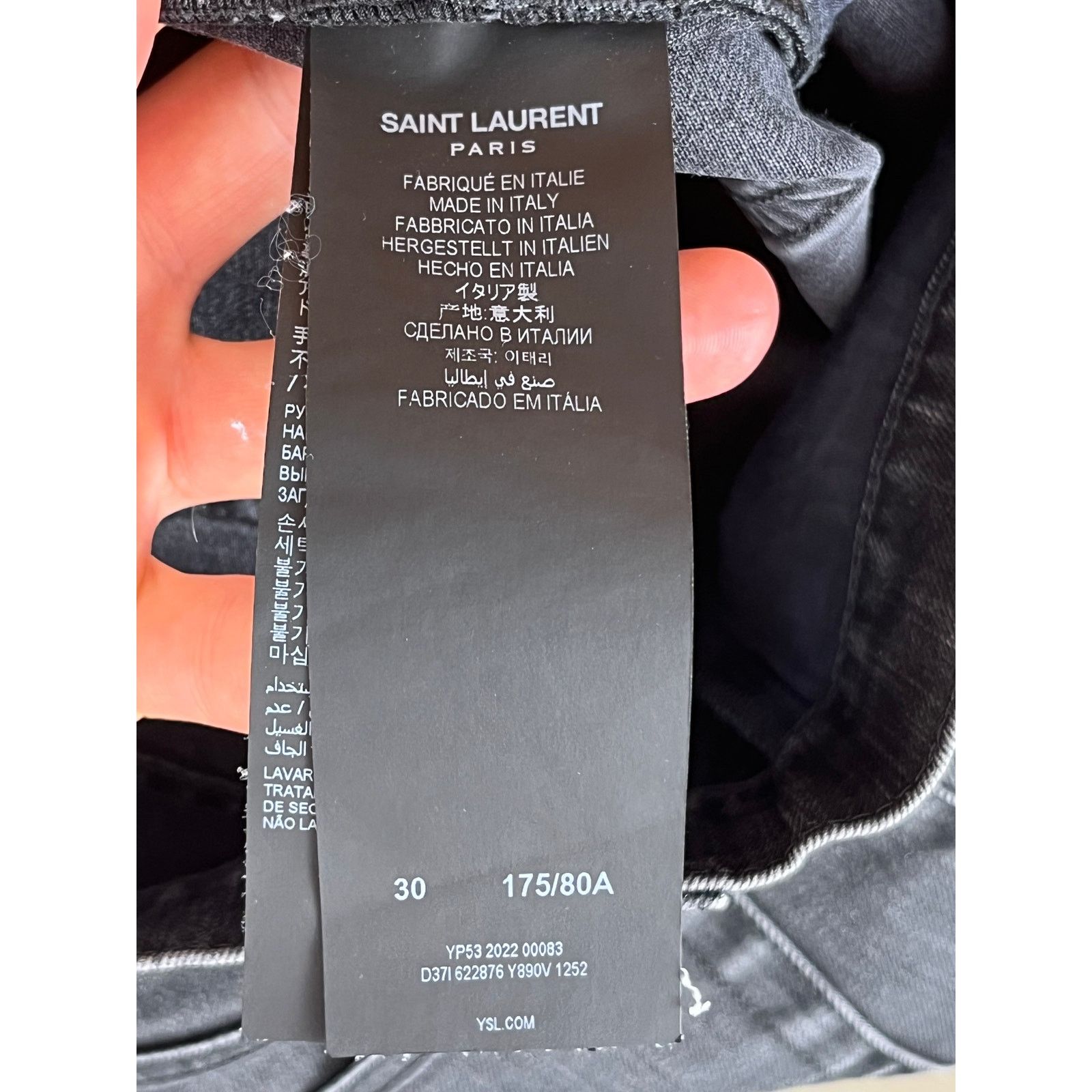 Saint Laurent Paris Saint Laurent Paris jeans 2022 Anthony Vaccarello designer Size US 30 / EU 46 - 14 Thumbnail