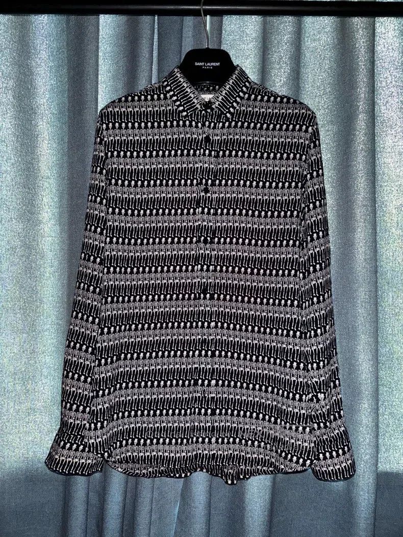 Saint Laurent Paris Saint Laurent Paris size 37 Skull Shirt Size US S / EU 44-46 / 1 - 1 Thumbnail