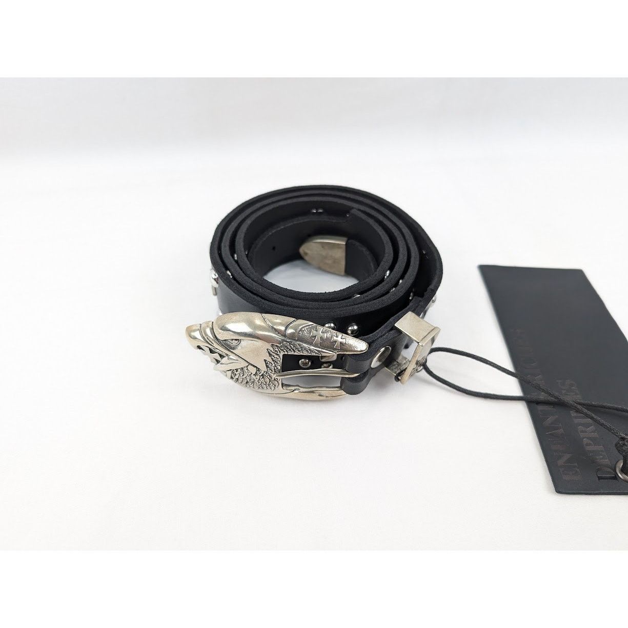 Enfants Riches Deprimes o1rshd1 Size:110 / Eagle Petit Iron Cross Stud Belt in Black Size 44 - 2 Thumbnail