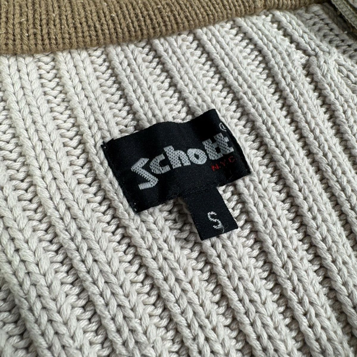 Schott × Vintage RARE 2000’s vintage Schott Double Zippers Balaclava Sweater Size US S / EU 44-46 / 1 - 8 Thumbnail