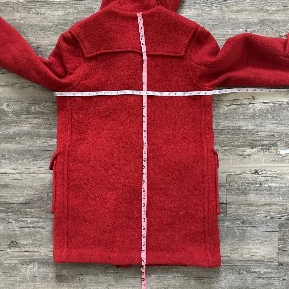 Burberry Burberry Red Wool Pea Coat Speciality Duffle Coating Jacket Size M / US 6-8 / IT 42-44 - 9 Thumbnail