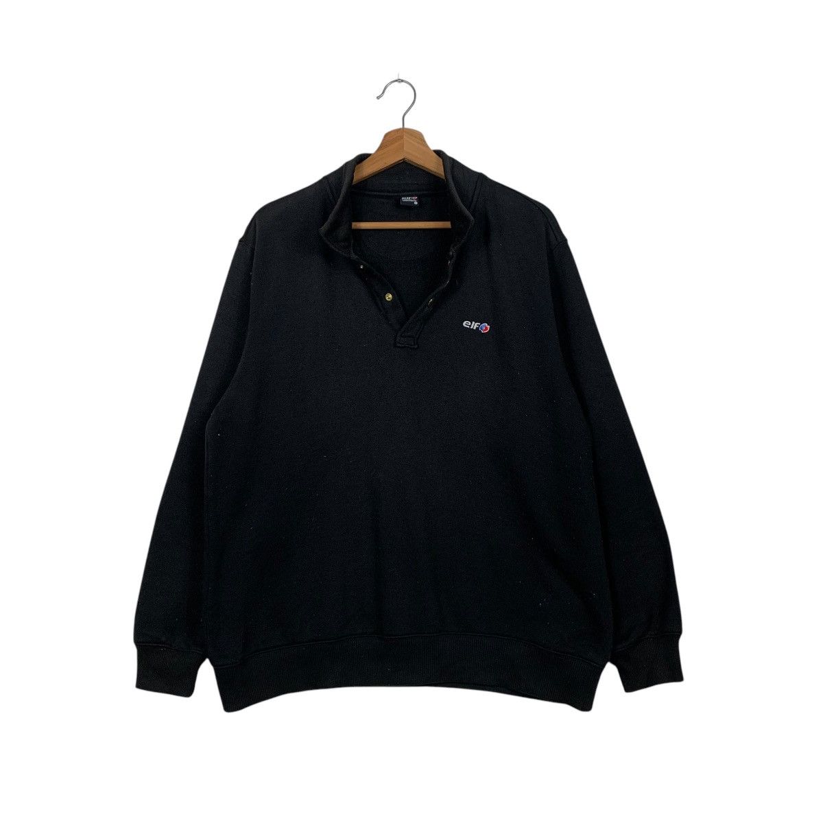 Japanese Brand Vintage ELF Lubrifiants Motorsport Polo Sweatshirt #1686-C75 Size US L / EU 52-54 / 3 - 9 Thumbnail