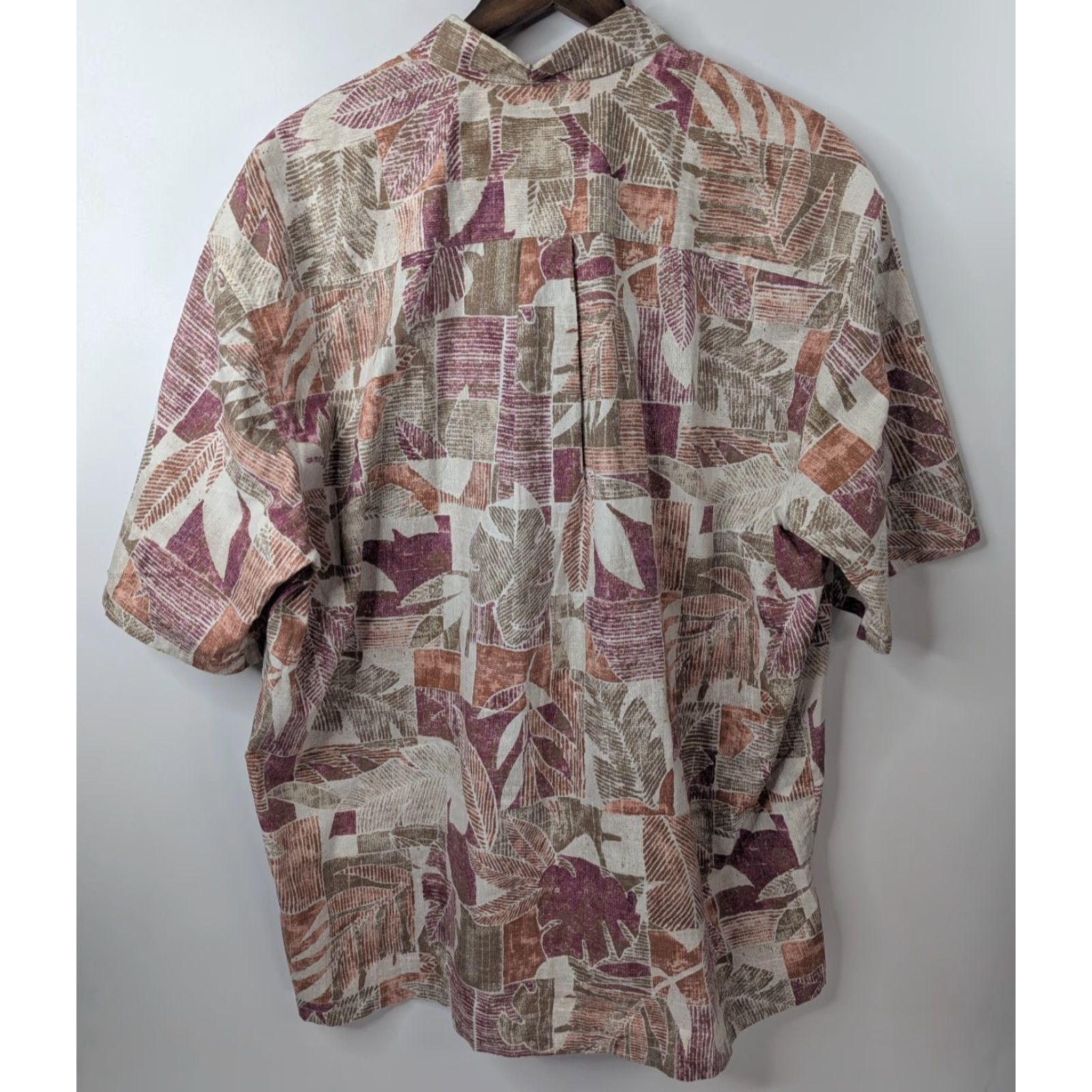 Vintage COOKE STREET Honolulu Hawaiian Shirt Palm Leaf Tropical Beach Cotton 2XL Size US XXL / EU 58 / 5 - 3 Thumbnail