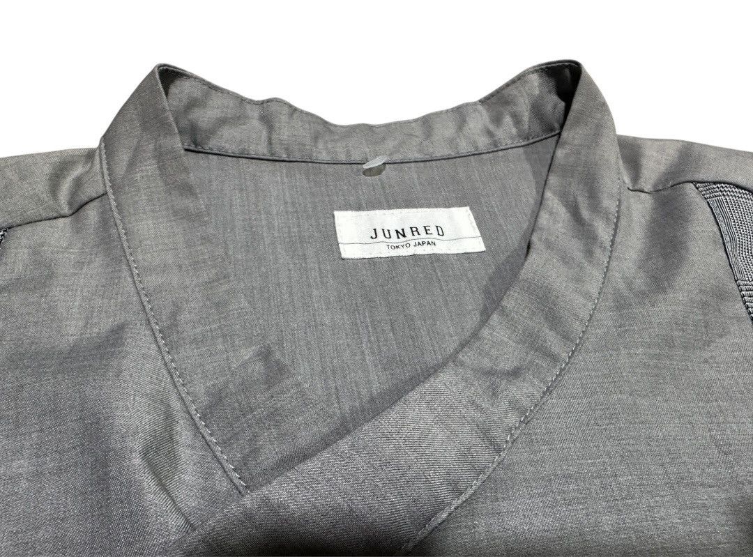 Japanese Brand 🔥Vintage Jun Red Shirt Diagonal Button Japanese Style Size US M / EU 48-50 / 2 - 7 Thumbnail