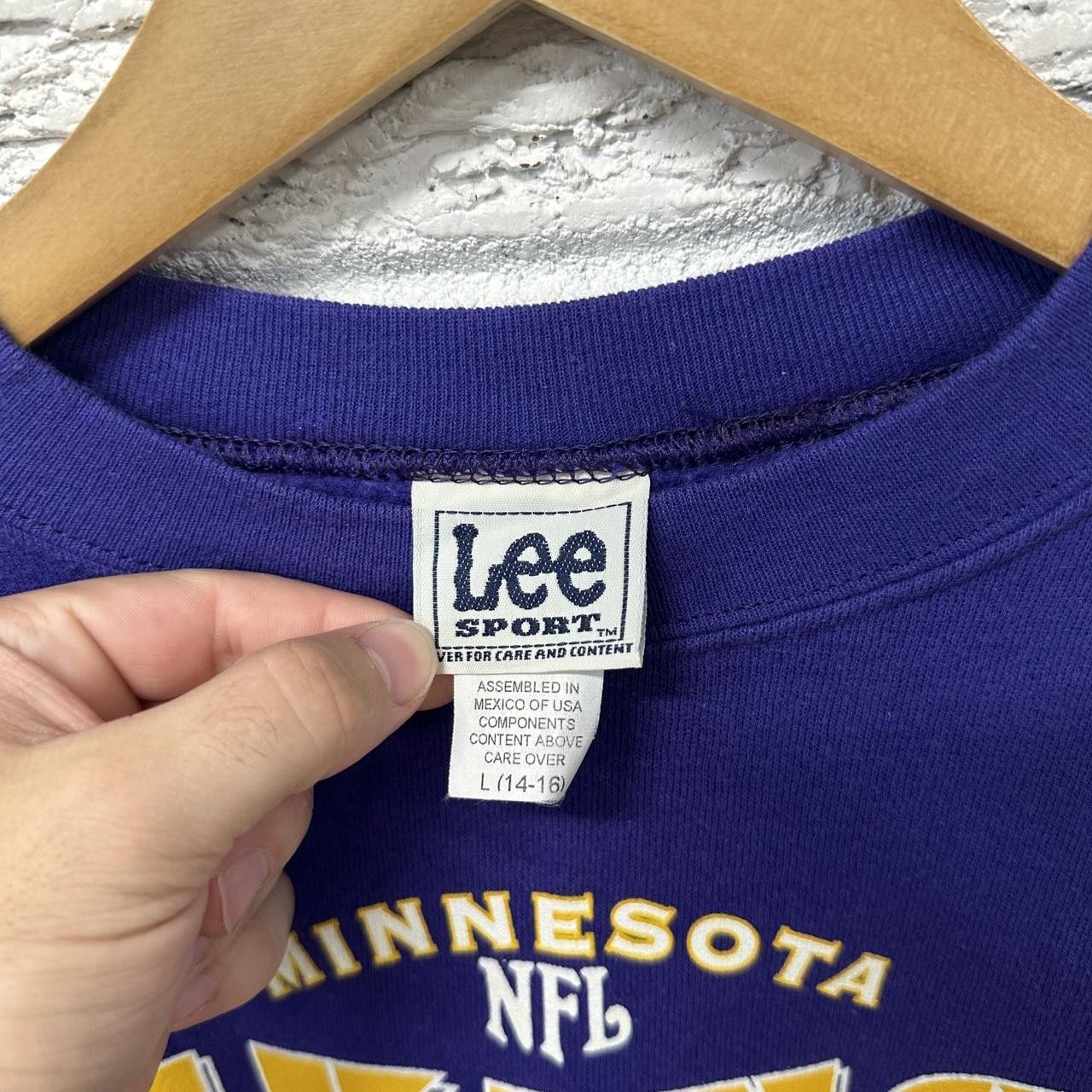 NFL × Vintage Vintage Lee Sport Minnesota Vikings Women’s Sweatshirt Large Size L / US 10 / IT 46 - 4 Thumbnail