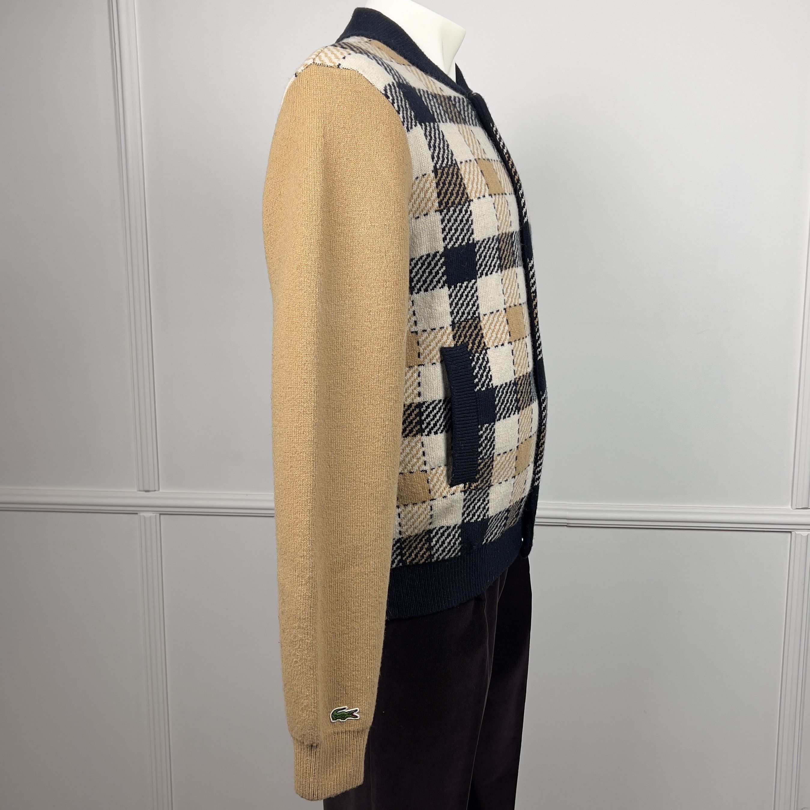 Lacoste NWT Lacoste Live Gentlemen Style Jacket Wool Cardigan Jamper Size US XL / EU 56 / 4 - 4 Thumbnail