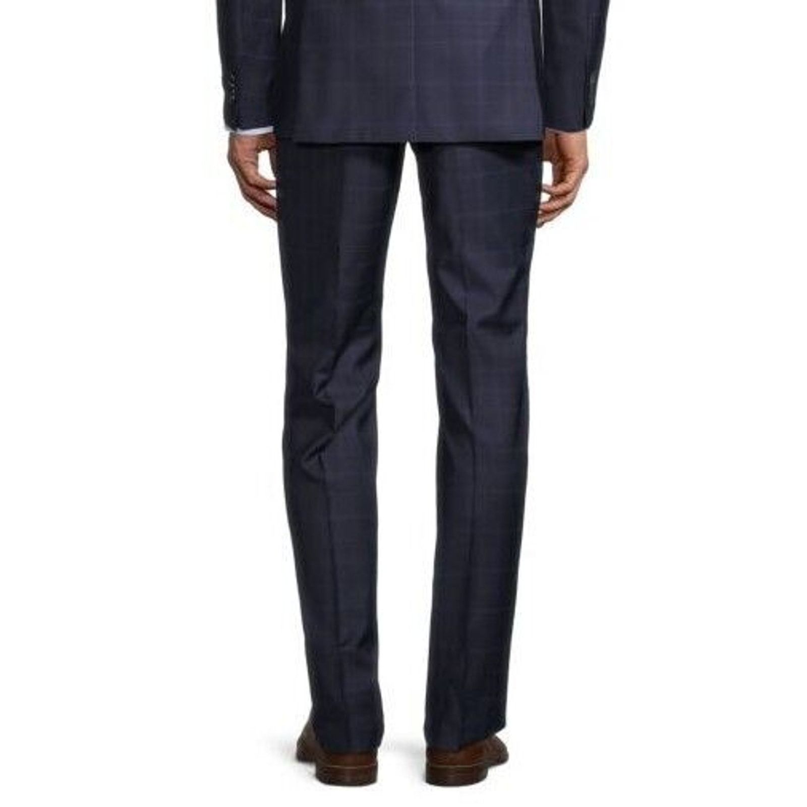 Hugo Boss Boss Hugo Men's Dark Blue Wool Slim-Fit Dress Pants 34x32 Size US 34 / EU 50 - 2 Thumbnail