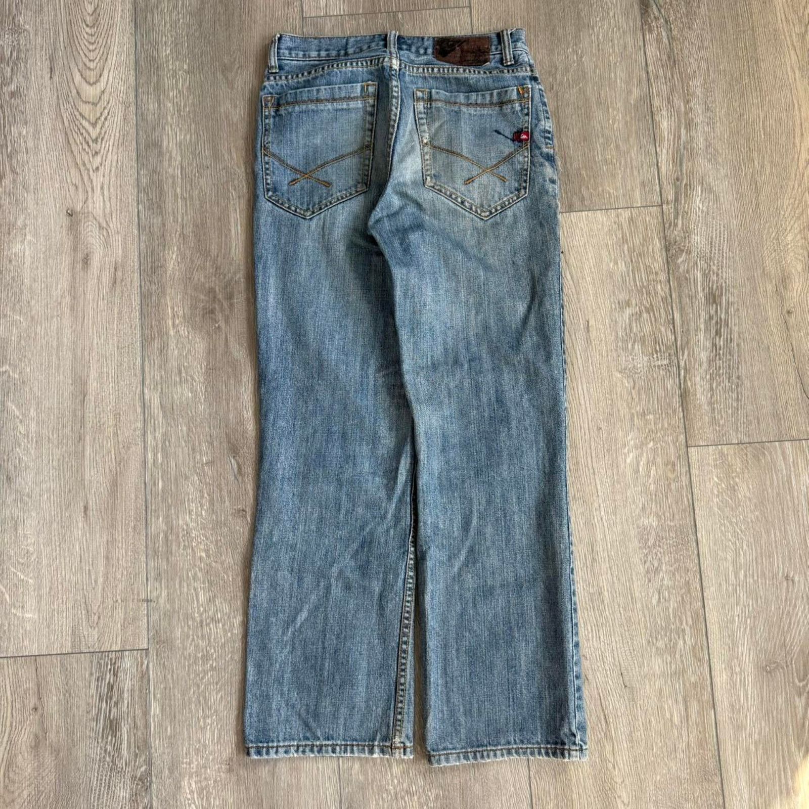 Quiksilver Vintage y2k quicksilver baggy faded denim jeans Size US 28 / EU 44 - 3 Thumbnail