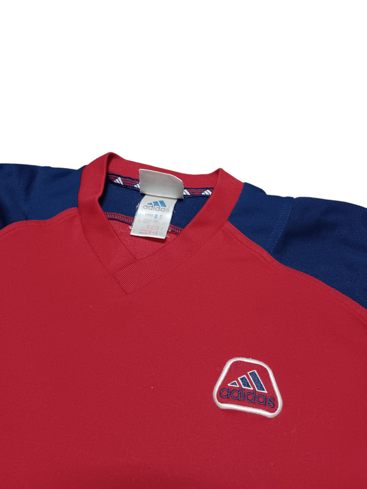 Adidas ADIDAS VINTAGE 90S POLYESTER BIGLOGO TEE JERSEY STYLE Size US M / EU 48-50 / 2 - 3 Thumbnail