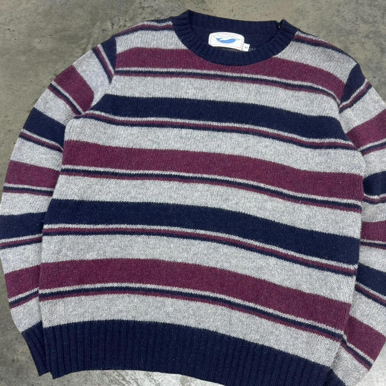Vintage Vintage 70s Bar Harbor Knits Striped Knit Sweater Size US M / EU 48-50 / 2 - 2 Thumbnail