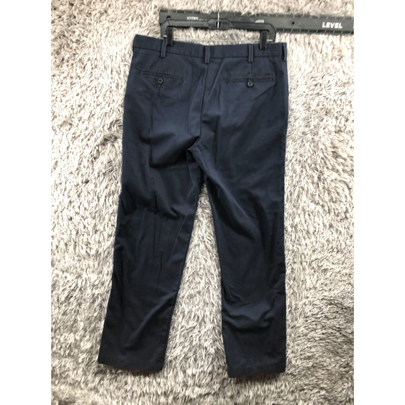Izod VINTAGE IZOD American Chino Pants 36x32 Mens Dark Wash Blue Size US 36 / EU 52 - 6 Thumbnail