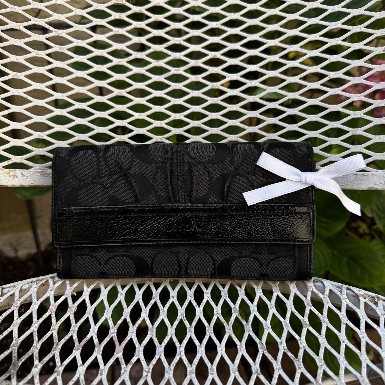 Coach Coach Black Monogramed Wallet Size ONE SIZE - 1 Thumbnail