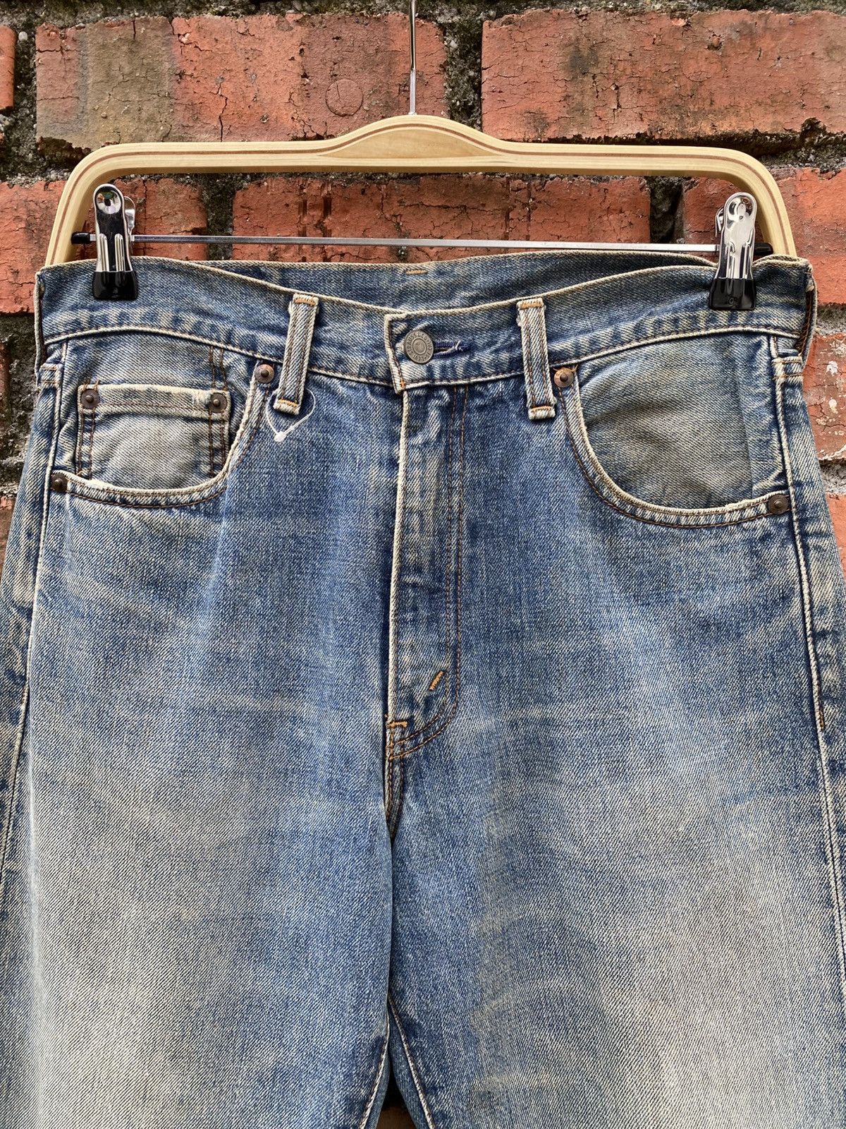 Levi's × Levi's Vintage Clothing × Vintage W30x28.5 vintage levi's 502 redline big E distresed Size US 30 / EU 46 - 4 Thumbnail