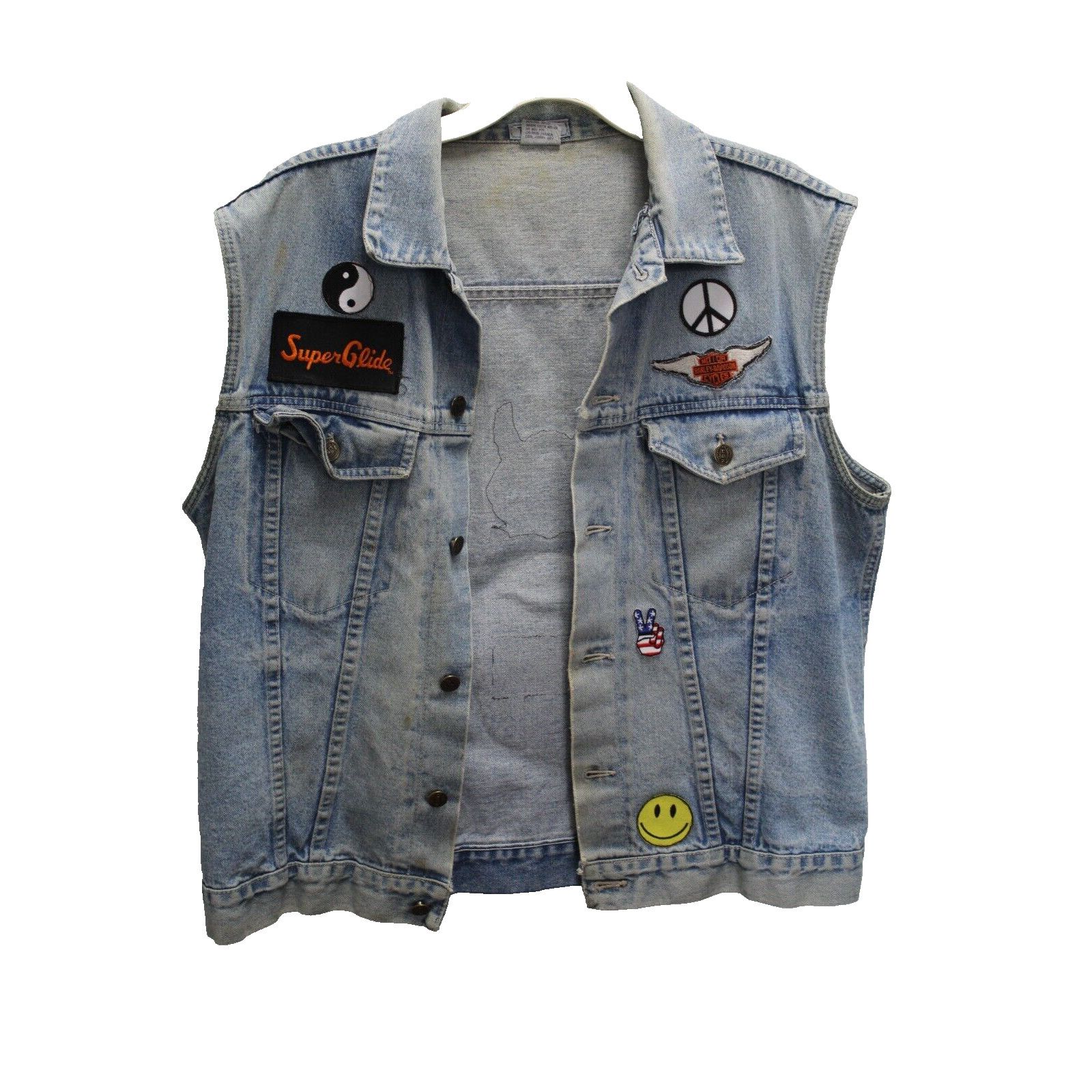 & Other Stories Jean Patches 60’s 90's Harley Davidson Men’s XL 100% Cotton Size US XL / EU 56 / 4 - 1 Thumbnail