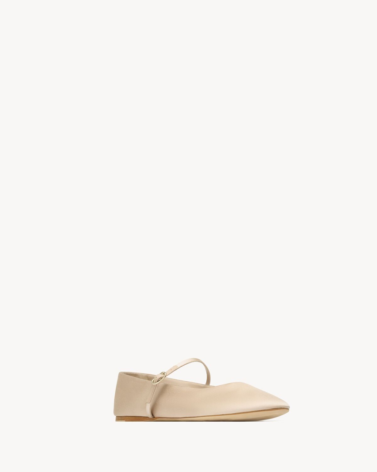 Saint Laurent Paris oc11z1125 Gio Ballet Flats in Satin Crepe in Beige Size US 10 / IT 40 - 3 Thumbnail