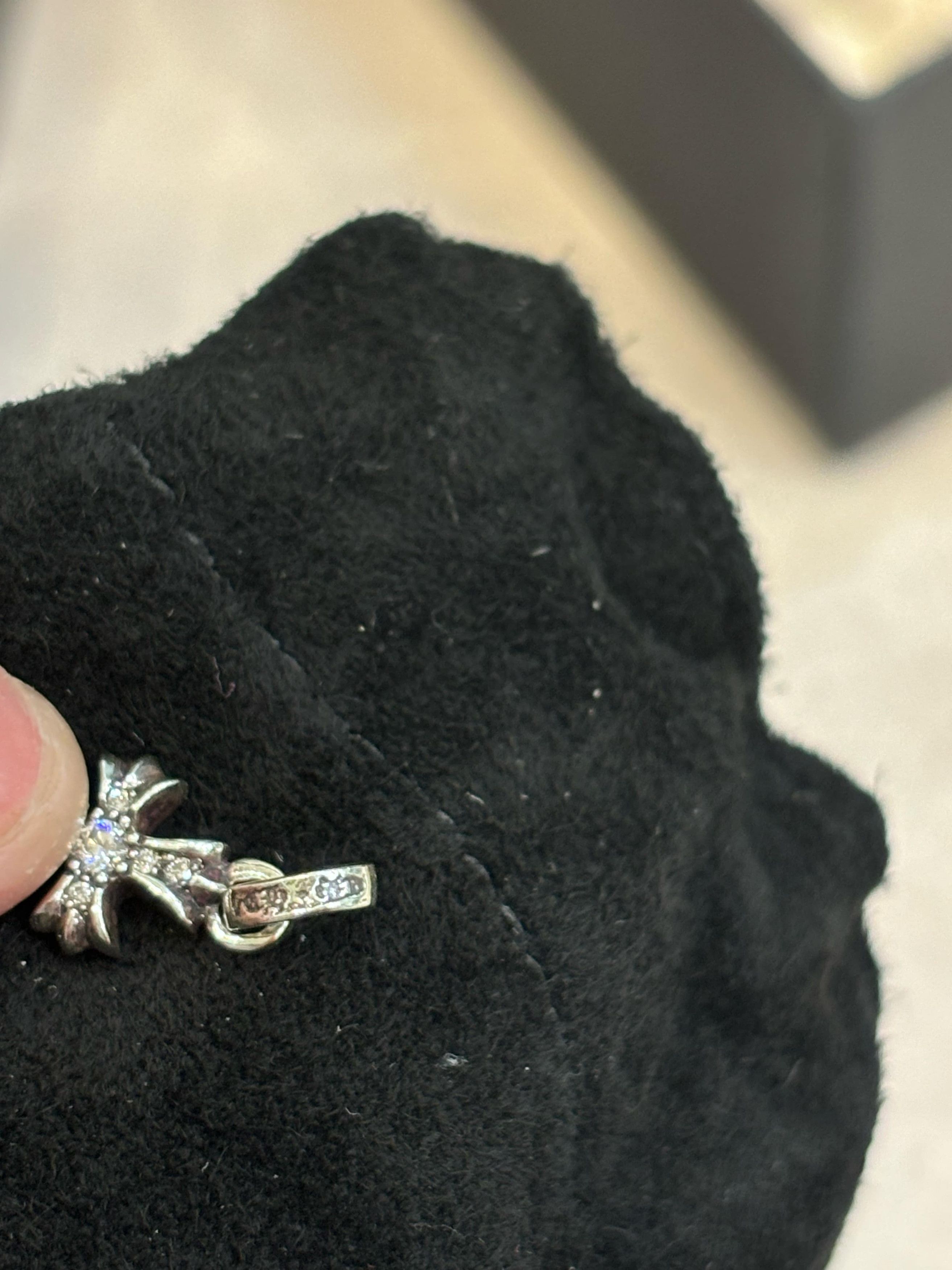 Chrome Hearts CHROME HEARTS Cross Baby Fat Sliver Charm Diamond Size ONE SIZE - 5 Thumbnail