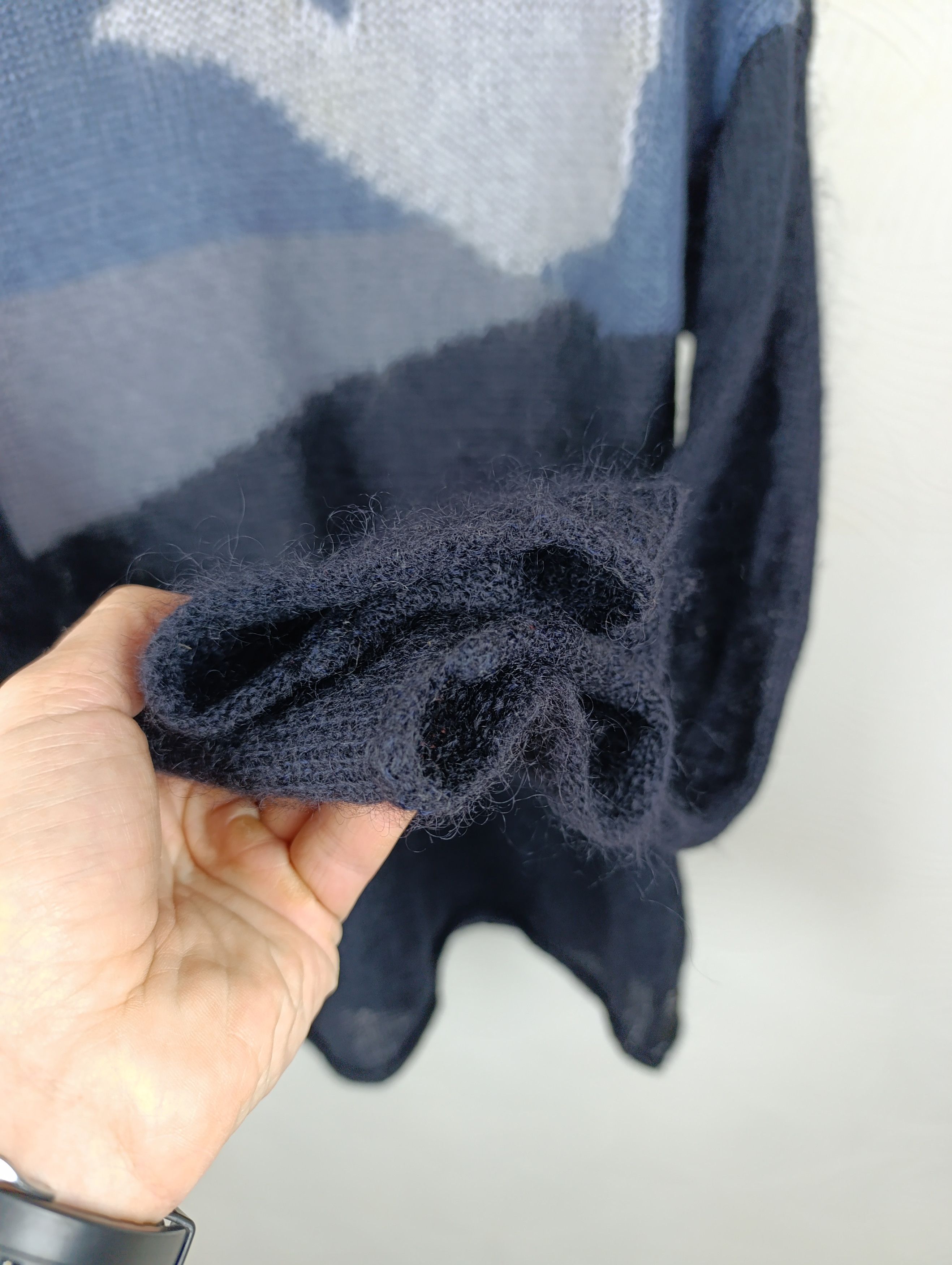 Armani EMPORIO ARMANI MENS MOHAIR KNITTED SWEATER BIG LOGO Size US S / EU 44-46 / 1 - 7 Thumbnail