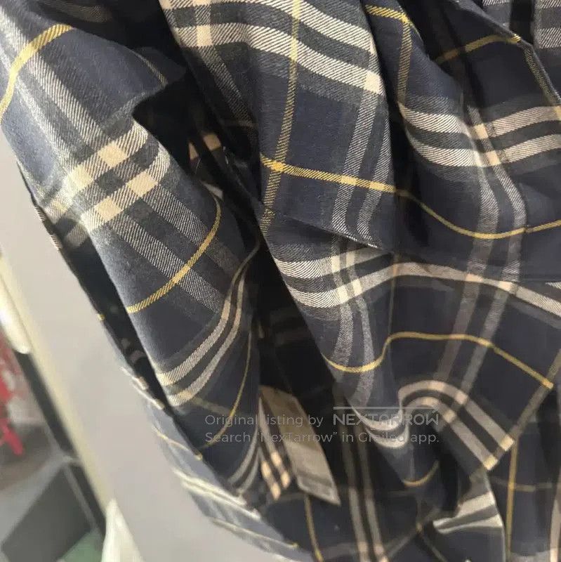 Burberry Burberry Blue Women's Cotton Midi Skirt. Size 23" - 4 Thumbnail