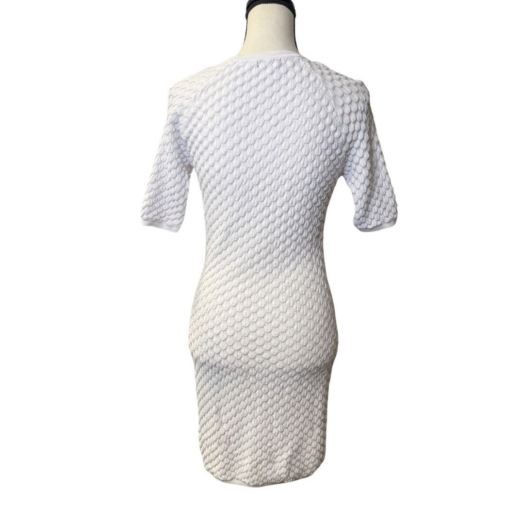 Venus Venus Women’s White Textured Dress Size M Size M / US 6-8 / IT 42-44 - 2 Thumbnail