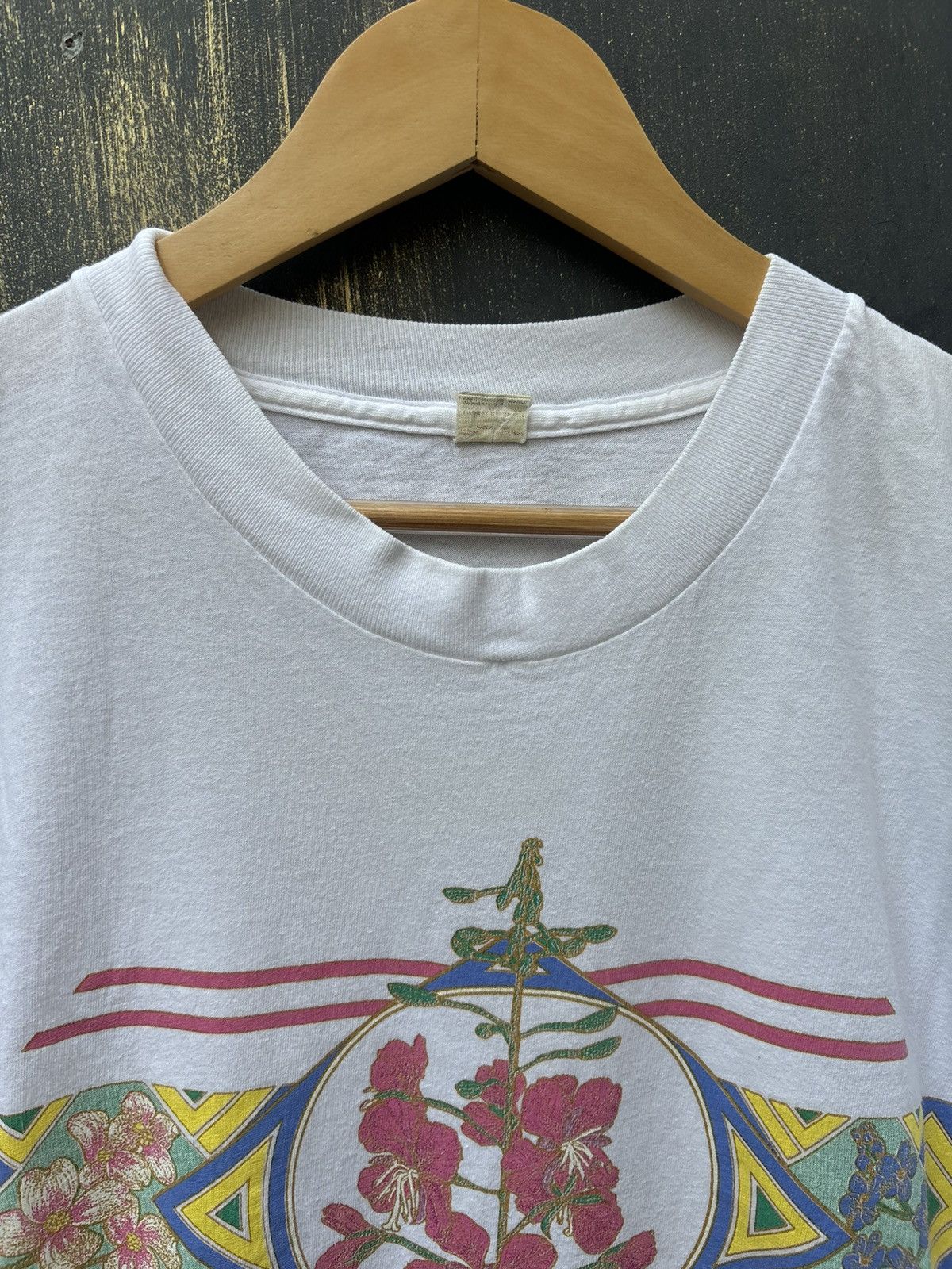 Vintage RARE! Vintage 90’s Art Flower Tee Size US L / EU 52-54 / 3 - 5 Thumbnail