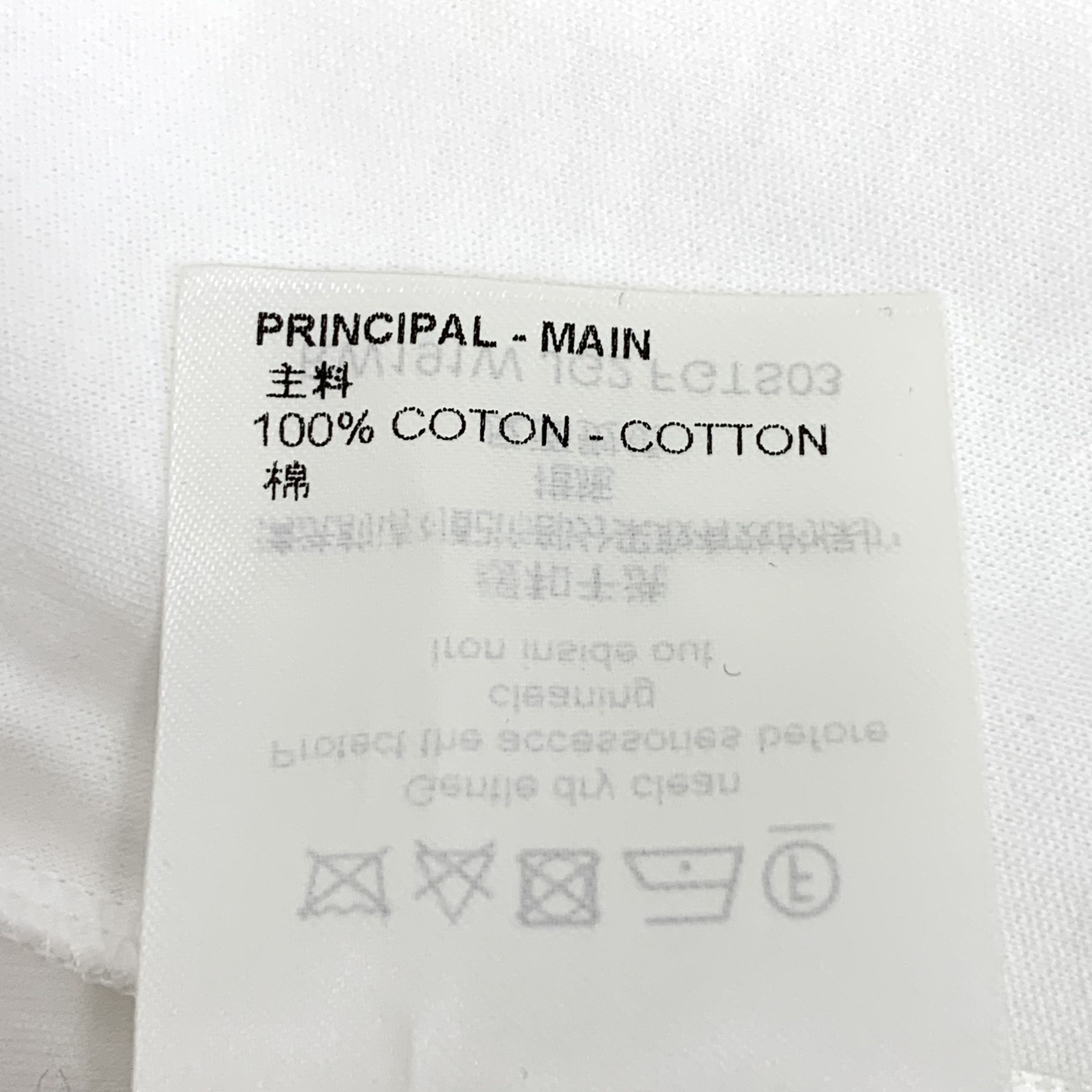 Louis Vuitton Louis Vuitton T-Shirt – White Cotton Gold Accents (Size M) Size M / US 6-8 / IT 42-44 - 4 Thumbnail