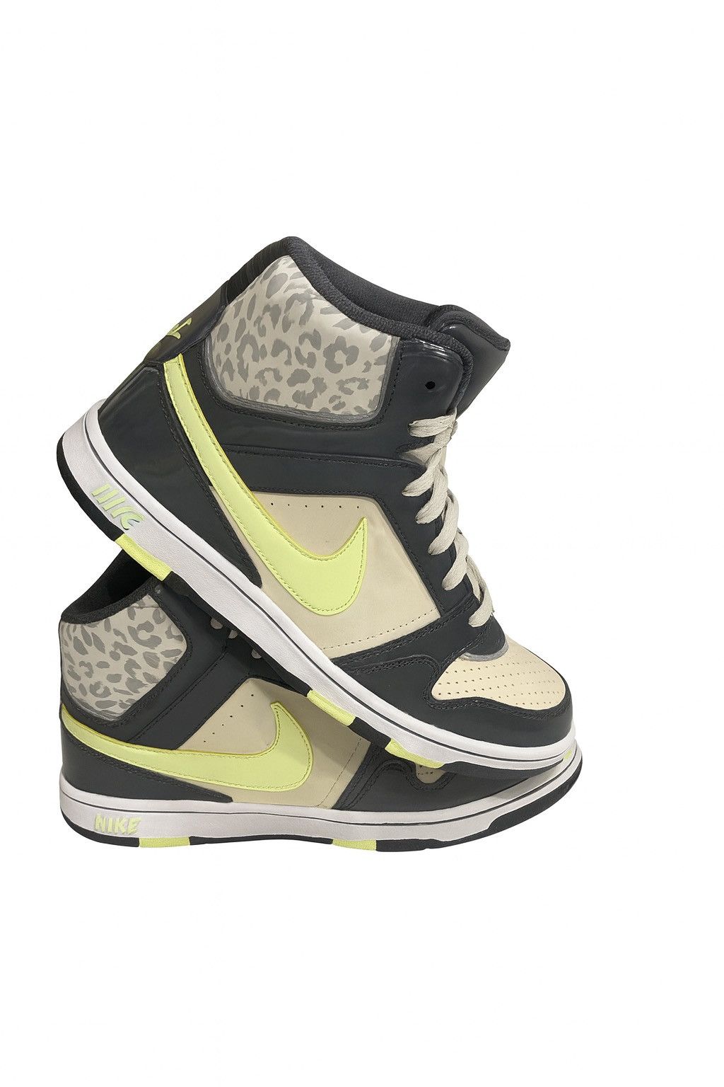 Nike Nike Dunk High GS 2012 “Anthracite Volt Leopard”- 9Y/W10 Size US 10 / IT 40 - 1 Thumbnail